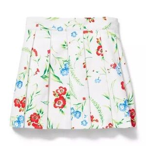 Janie and Jack Wildflower Print Floral Pique Pleated Skirt